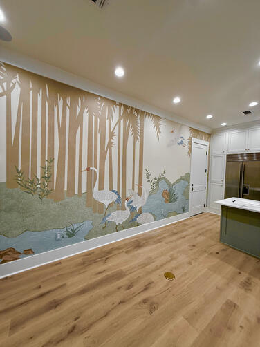 Schumacher Mural Installation